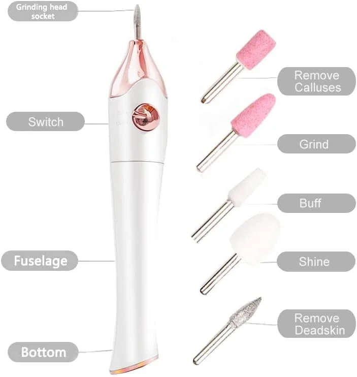 سوهان برقی ناخن حرفه ای NALACAL با 5 عدد سری سوهان، پایه نور UV، کیت مانیکور پدیکور برای ناخن های اکریلیک و ژل، از بین برنده پینه، ابزار بی سیم ناخن پا و دست اکریلیک (نیاز به باتری) سوهان برقی ناخن حرفه ای NALACAL با 5 عدد سری سوهان، پایه نور UV، کیت مانیکور پدیکور برای ناخن های اکریلیک و ژل، از بین برنده پینه، ابزار بی سیم ناخن پا و دست اکریلیک (نیاز به باتری)