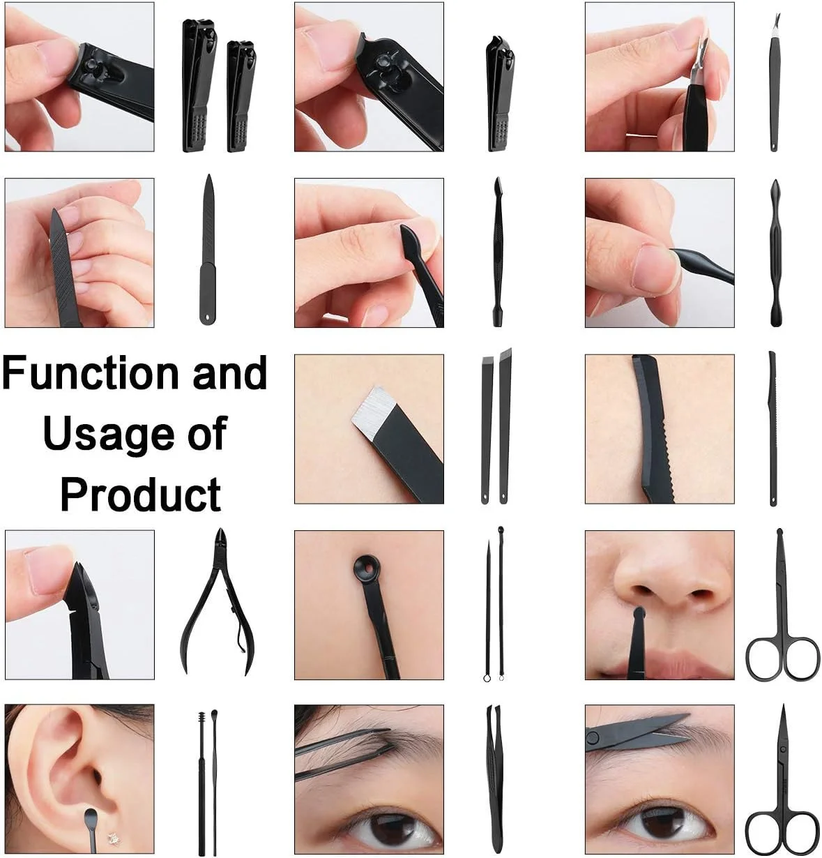 ست مانیکور مومو بیر، کیت پدیکور 19 تکه، ناخن گیر استیل ضد زنگ، کیت حرفه ای پیرایش، قیچی ناخن، ناخن گیر انگشتان پا، ابزار ناخن با کیف چرمی مسافرتی مشکی و قرمز ست مانیکور مومو بیر، کیت پدیکور 19 تکه، ناخن گیر استیل ضد زنگ، کیت حرفه ای پیرایش، قیچی ناخن، ناخن گیر انگشتان پا، ابزار ناخن با کیف چرمی مسافرتی مشکی و قرمز