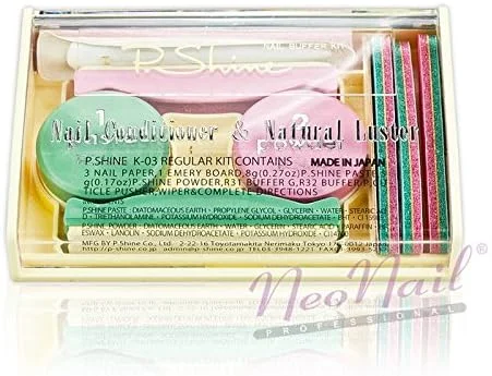 ست مانیکور و پولیش ناخن ژاپنی QLS P-Shine وزن 190 گرم