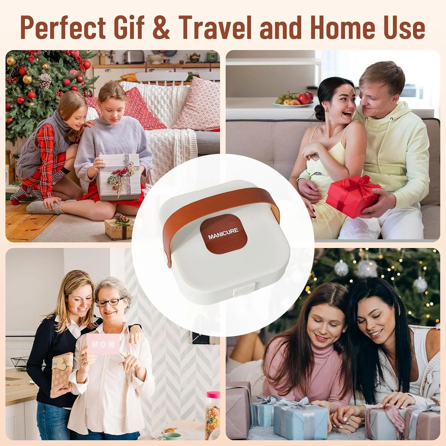 ست 7 تکه ناخن گیر استیل ضد زنگ با ابزار پیرایش حرفه ای، کیت مانیکور و پدیکور، شامل ناخن گیر انگشتان دست و پا، کیف مسافرتی لوکس برای مراقبت از ناخن