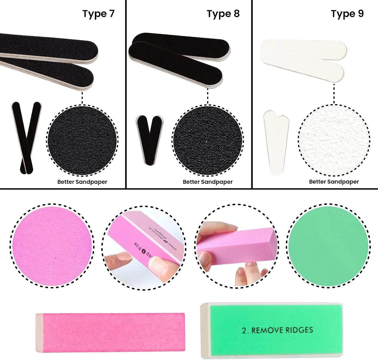 ست سوهان ناخن Premify، کیت حرفه ای سوهان بافر، بلوک، کیت مانیکور پدیکور طبیعی، پولیشر، سوهان ناخن قابل شستشو، پولیش صاف و براق کننده ناخن ست سوهان ناخن Premify، کیت حرفه ای سوهان بافر، بلوک، کیت مانیکور پدیکور طبیعی، پولیشر، سوهان ناخن قابل شستشو، پولیش صاف و براق کننده ناخن