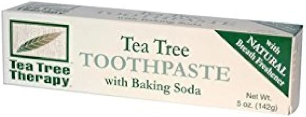 خمیر دندان درخت چای درمانی با جوش شیرین