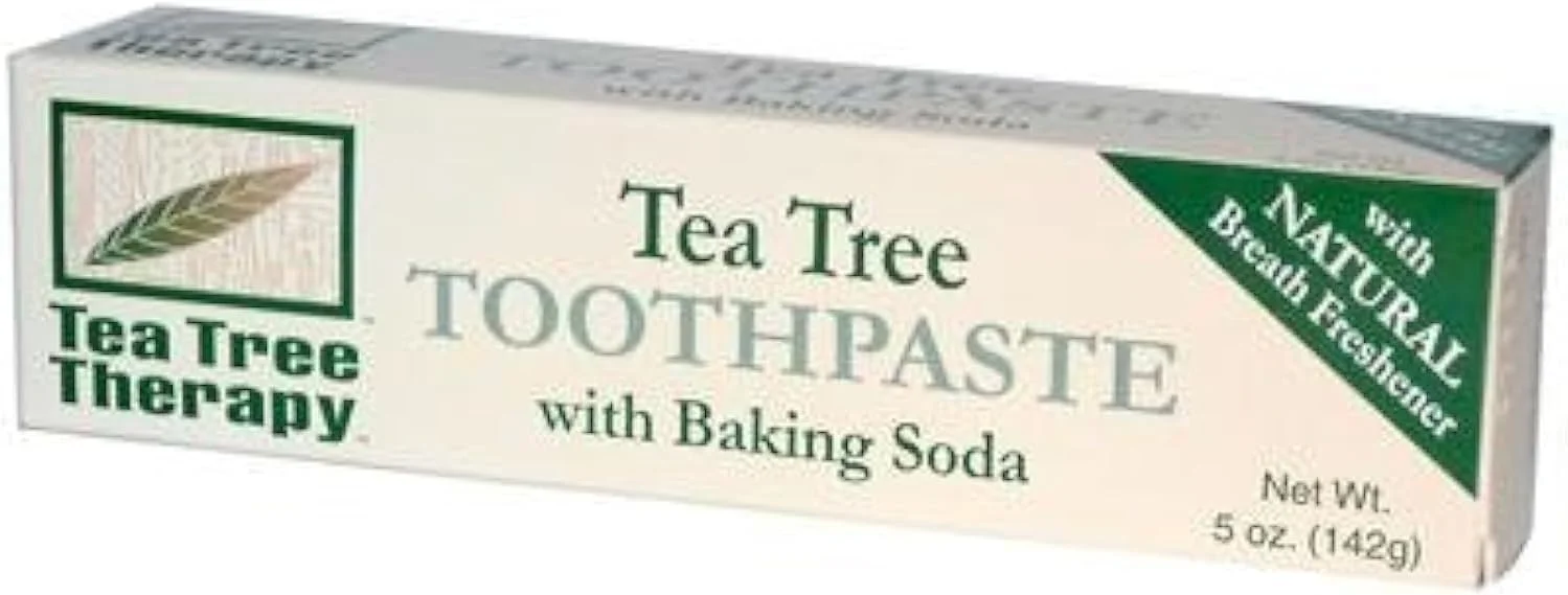 خمیر دندان درخت چای درمانی با جوش شیرین