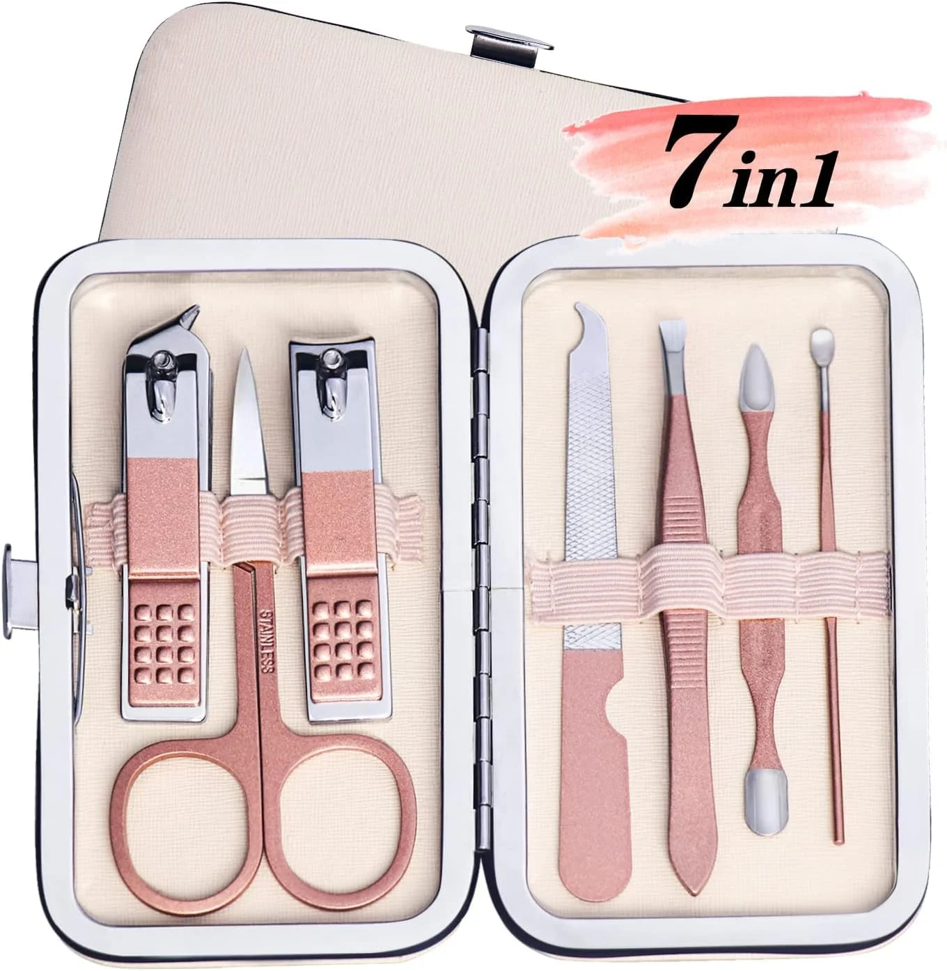 ست مانیکور مسافرتی ORiTi، ست مانیکور 7 در 1، ست پدیکور، ست ناخن گیر، ست ناخن استیل ضد زنگ ست مانیکور مسافرتی ORiTi، ست مانیکور 7 در 1، ست پدیکور، ست ناخن گیر، ست ناخن استیل ضد زنگ