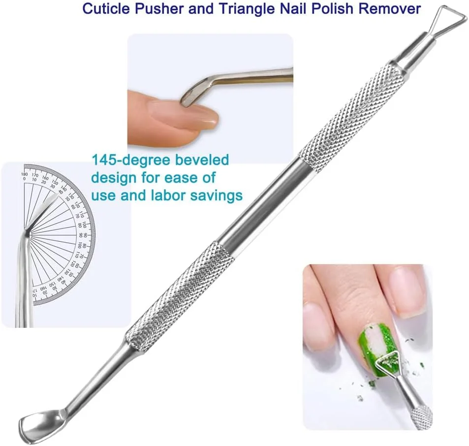 ست عقبراننده کوتیکول Pingispower، 2 عدد ابزار حرفهای استیل ضد زنگ برای برش و حذف کوتیکول، ست مانیکور بادوام برای ناخنهای دست و پا بانوان ست عقبراننده کوتیکول Pingispower، 2 عدد ابزار حرفهای استیل ضد زنگ برای برش و حذف کوتیکول، ست مانیکور بادوام برای ناخنهای دست و پا بانوان