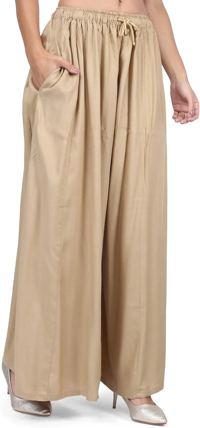 شلوار پالازو زنانه 3Wish Rayon، مدل کلوش و گشاد (از Ayesha Creations)