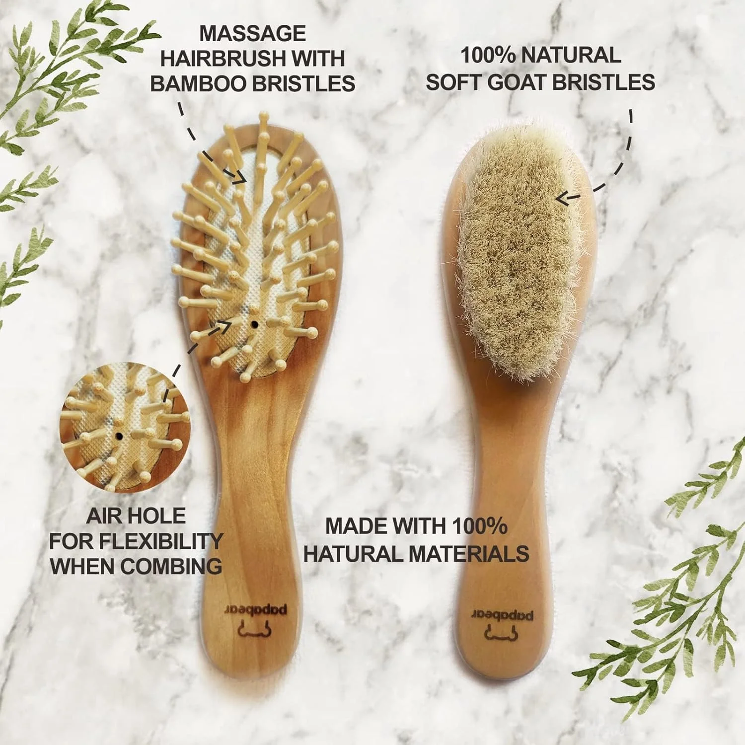 ست ناخن گیر کودک پاپابیر با جعبه زیبا، کیت سوهان ناخن و انگشت پا برای مانیکور و پدیکور نوزاد، هدیه نظافت مادر جدید