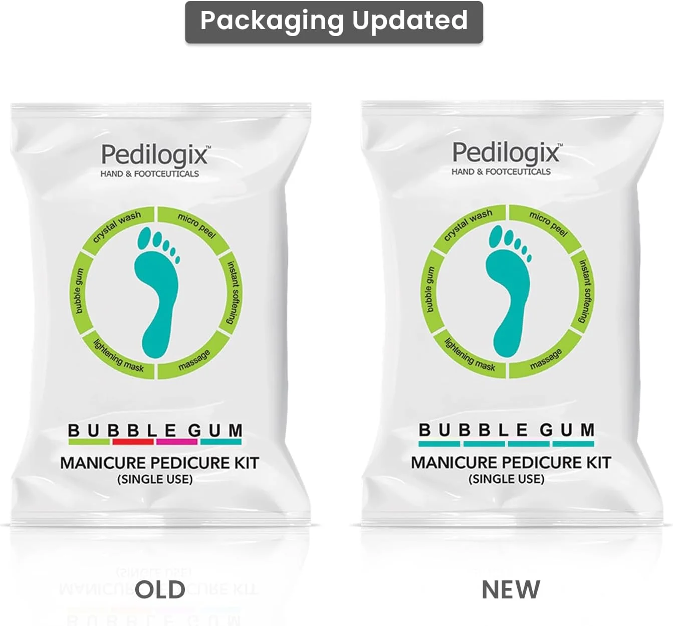 کیت مانیکور و پدیکور آدامس بادکنکی O3+ Pedilogix برای کاهش استرس و تسکین عضلات خسته (مجموعه 6 عددی)