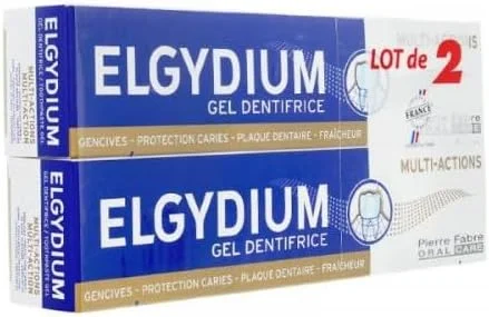 ژل خمیر دندان چند منظوره Elgydium، 2 عدد 75 میلی لیتر