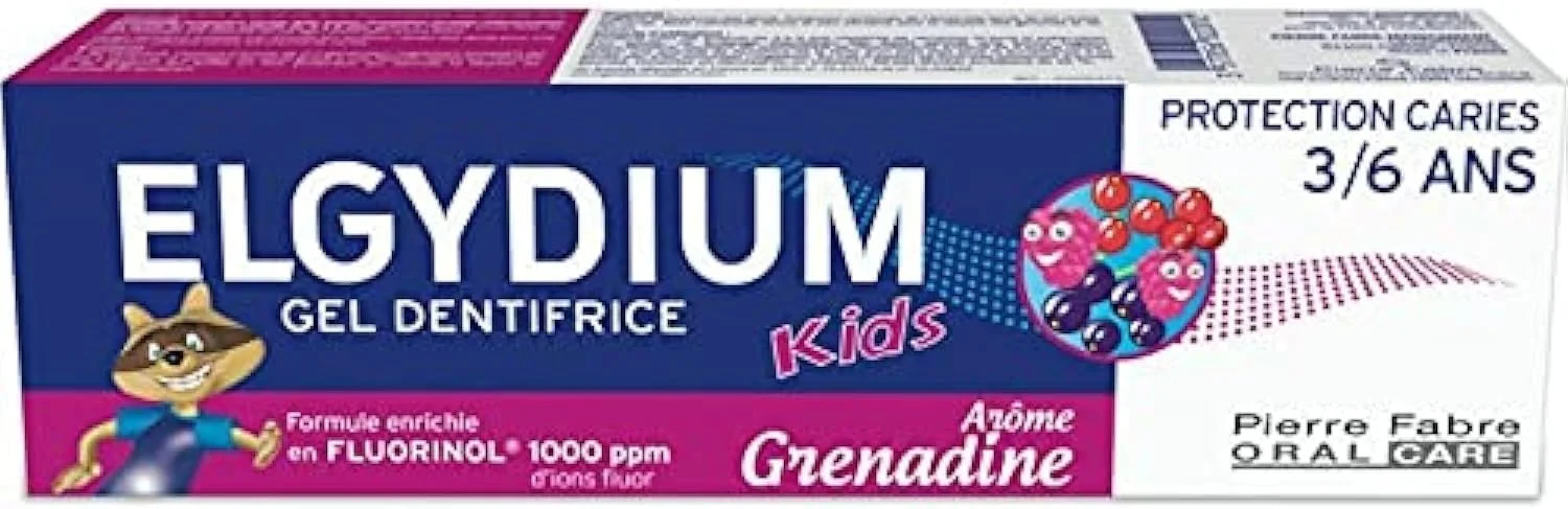 ژل خمیر دندان کودک الگیدیوم دندونوس محافظت از پوسیدگی 3/6 سال 50 میلی لیتر - انار