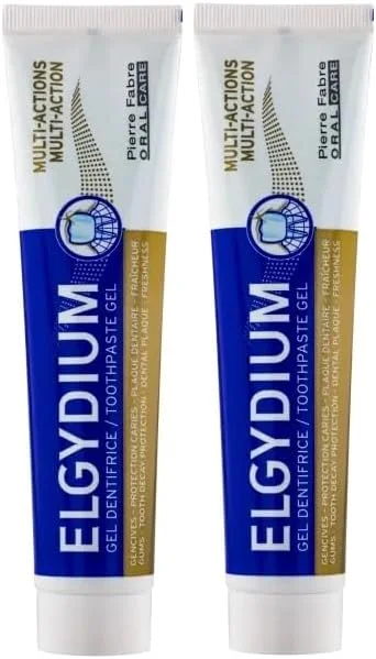 ژل خمیر دندان چند منظوره Elgydium، 2 عدد 75 میلی لیتر