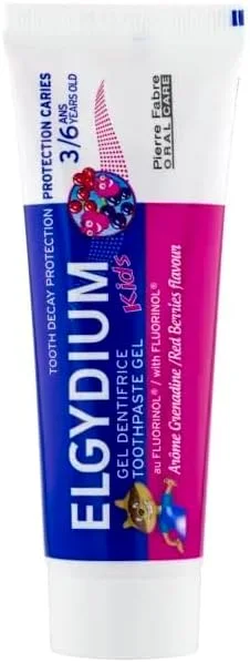 ژل خمیر دندان کودک الگیدیوم دندونوس محافظت از پوسیدگی 3/6 سال 50 میلی لیتر - انار