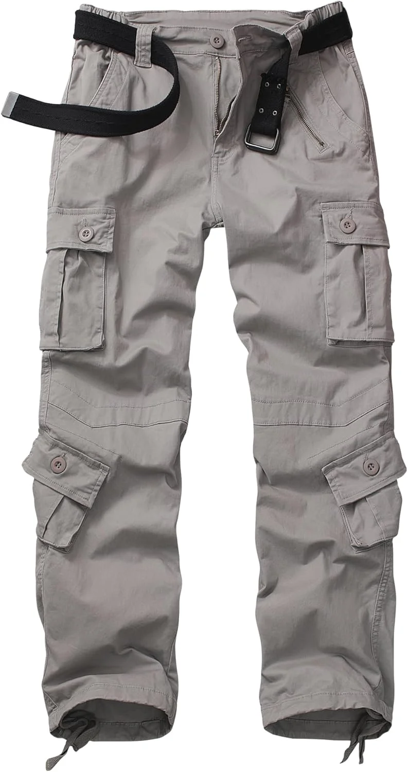 شلوار کارگو زنانه AKARMY با جیب، مناسب فضای باز، ضد خش، طرح استتار، مناسب کار و فعالیت های نظامی، مدل HY2036، آبی طوسی، سایز 14 شلوار کارگو زنانه AKARMY با جیب، مناسب فضای باز، ضد خش، طرح استتار، مناسب کار و فعالیت های نظامی، مدل HY2036، آبی طوسی، سایز 14