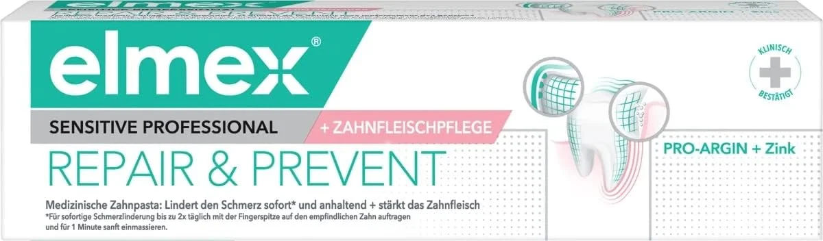 خمیر دندان المکس مدل Sensitive Professional Repair & Prevent حجم 75 میلی لیتر بسته 6 عددی