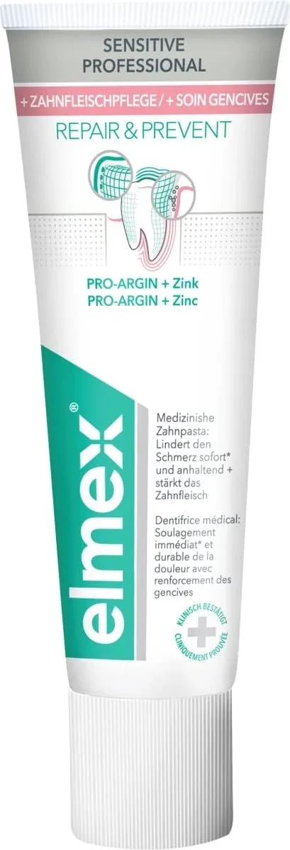 خمیر دندان المکس مدل Sensitive Professional Repair & Prevent حجم 75 میلی لیتر بسته 6 عددی