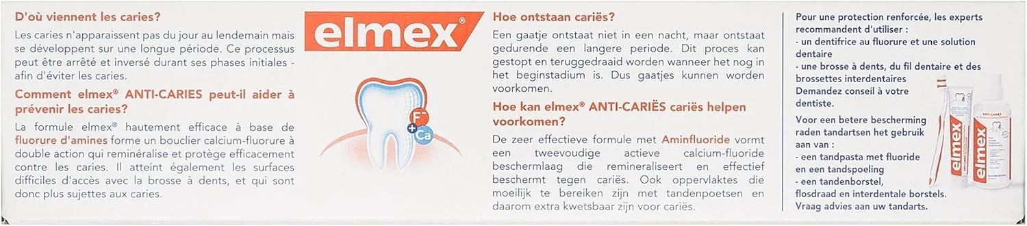 خمیر دندان ضد پوسیدگی المکس 75 میلی لیتر