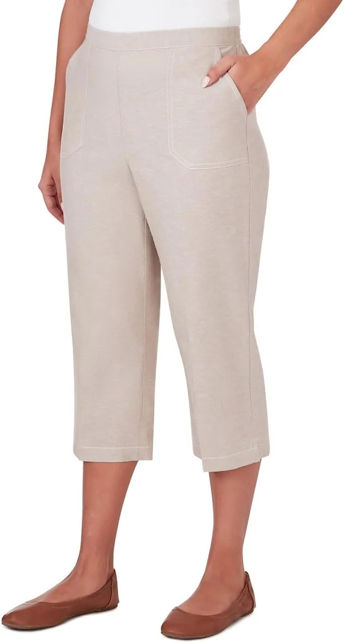 شلوار کاپری زنانه آلفرد دانر مدل Garden Party (سنگ، سایز 18) شلوار کاپری زنانه آلفرد دانر مدل Garden Party (سنگ، سایز 18)