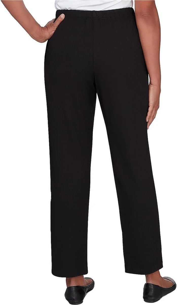 شلوار مشکی زنانه آلفرد دانر مدل Opposites Attract با بافت راه راه (سایز ایکس لارج) شلوار مشکی زنانه آلفرد دانر مدل Opposites Attract با بافت راه راه (سایز ایکس لارج)