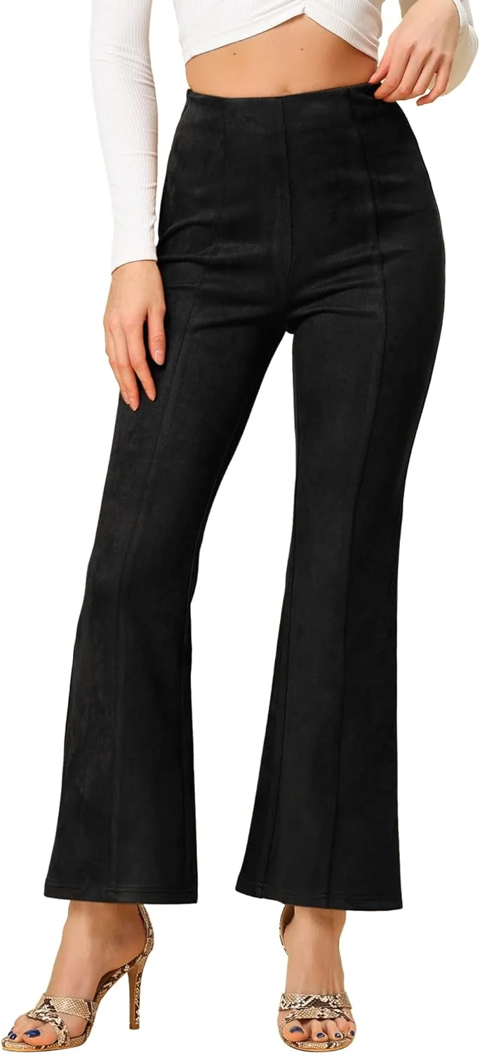 شلوار زنانه آلگرا کا از جنس جیر مصنوعی، پاچه گشاد، مدل دمپا گشاد، طرح کلاسیک، مناسب برای محیط کار و استایل شیک شلوار زنانه آلگرا کا از جنس جیر مصنوعی، پاچه گشاد، مدل دمپا گشاد، طرح کلاسیک، مناسب برای محیط کار و استایل شیک