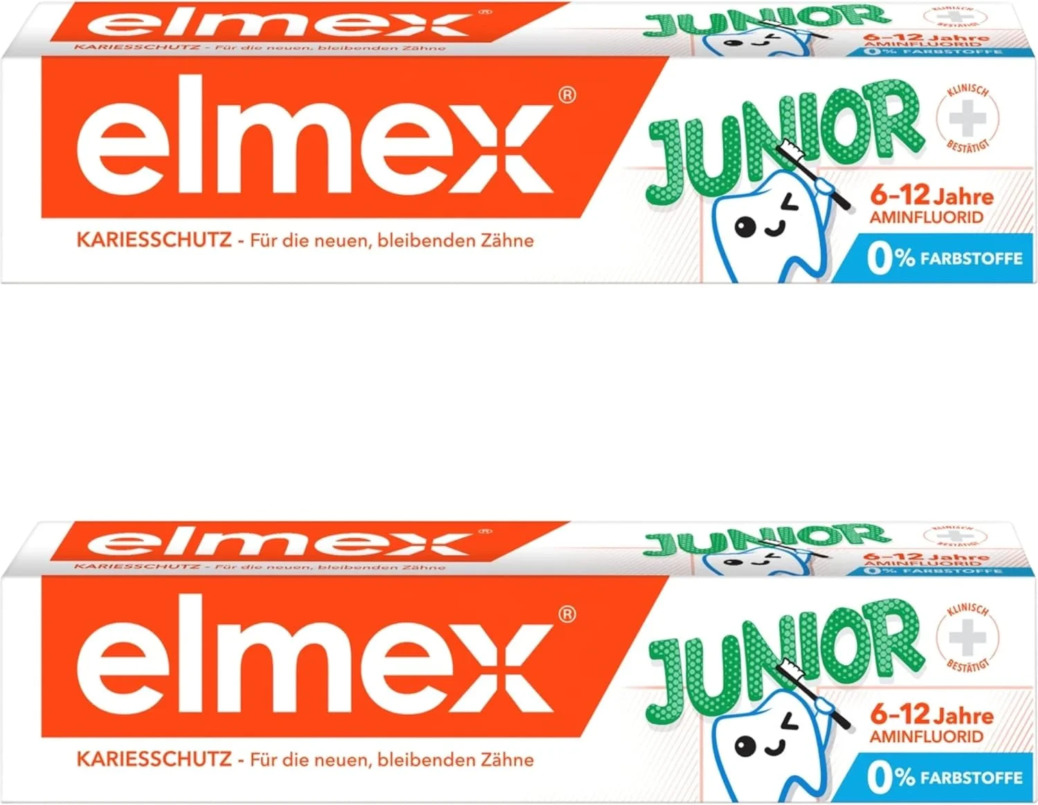 خمیر دندان کودک المکس جونیور، بسته 2 عددی (2 x 75 میلی لیتر)