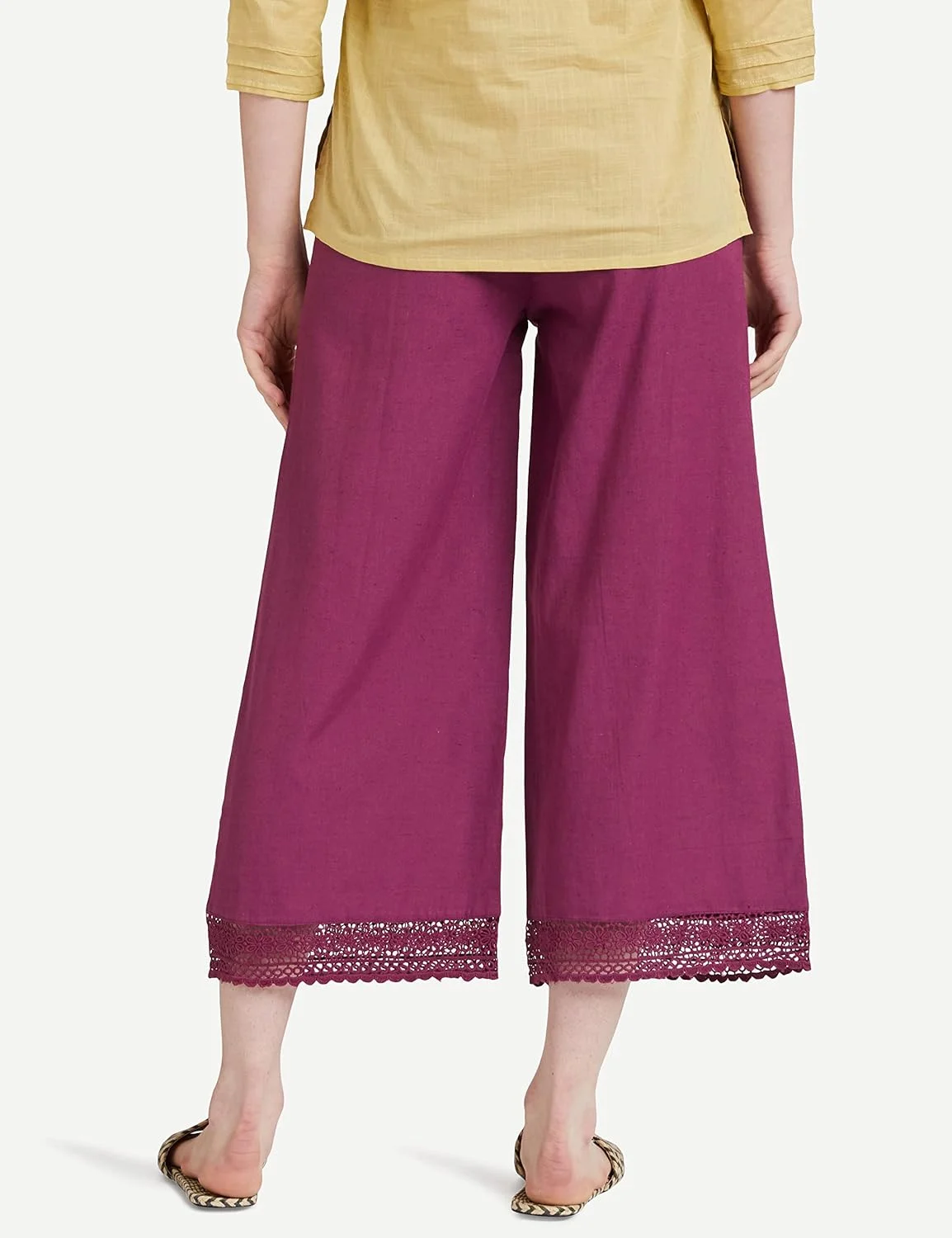 برند آمازون - شلوار پالازو نخی زنانه تاواسیا برند آمازون - شلوار پالازو نخی زنانه تاواسیا