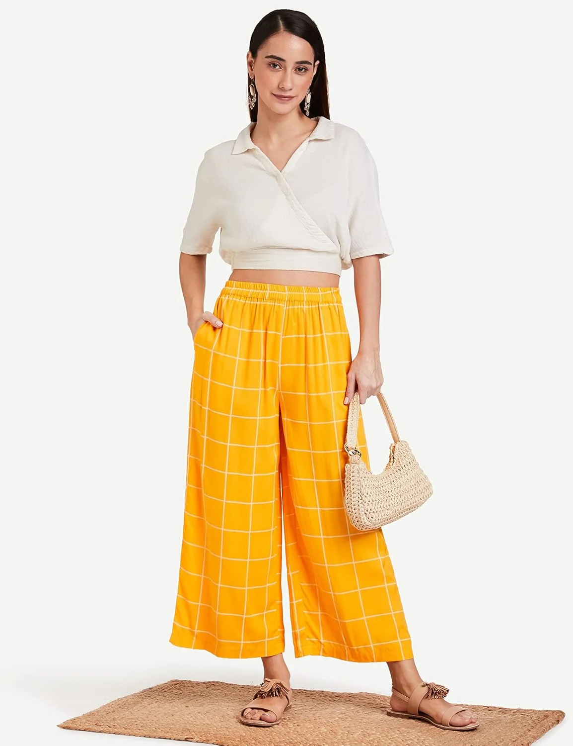 برند آمازون - شلوار پالازو زنانه Myx از جنس ریون برند آمازون - شلوار پالازو زنانه Myx از جنس ریون