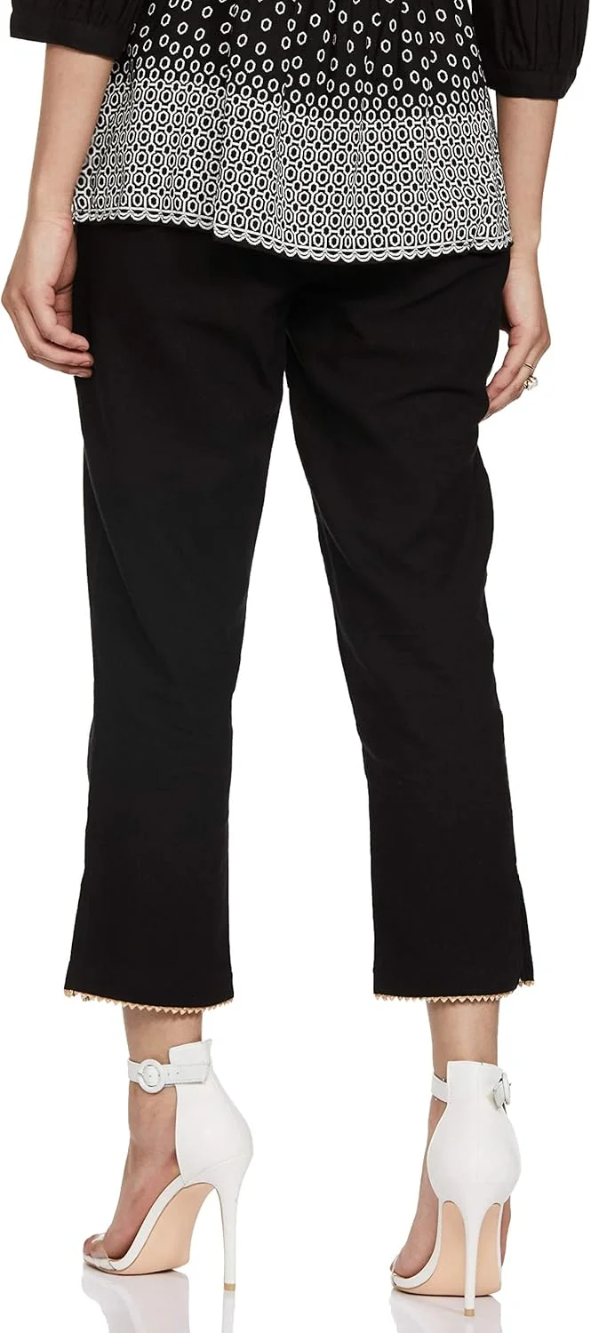 برند آمازون - شلوار کتان زنانه باریک و غیر رسمی Tavasya (209_مشکی_XXL) برند آمازون - شلوار کتان زنانه باریک و غیر رسمی Tavasya (209_مشکی_XXL)