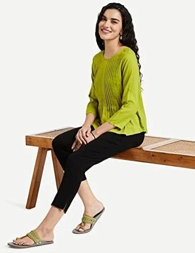 برند آمازون - شلوار سیگاری زنانه Myx، فیت باریک، نخی (Ss18Nitpjm05) برند آمازون - شلوار سیگاری زنانه Myx، فیت باریک، نخی (Ss18Nitpjm05)