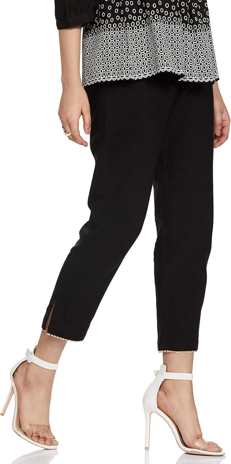 برند آمازون - شلوار کتان زنانه باریک و غیر رسمی Tavasya (209_مشکی_XXL) برند آمازون - شلوار کتان زنانه باریک و غیر رسمی Tavasya (209_مشکی_XXL)