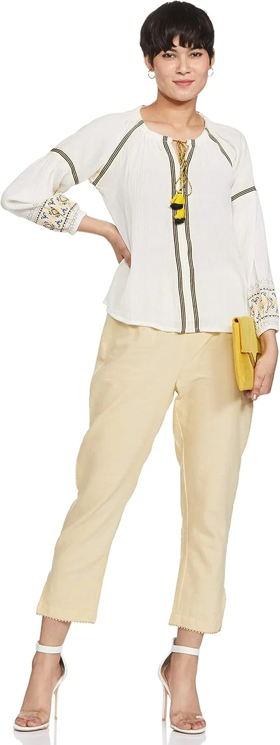 برند آمازون - شلوار کتان زنانه تاواسیا، مدل اسلیم و غیر رسمی برند آمازون - شلوار کتان زنانه تاواسیا، مدل اسلیم و غیر رسمی