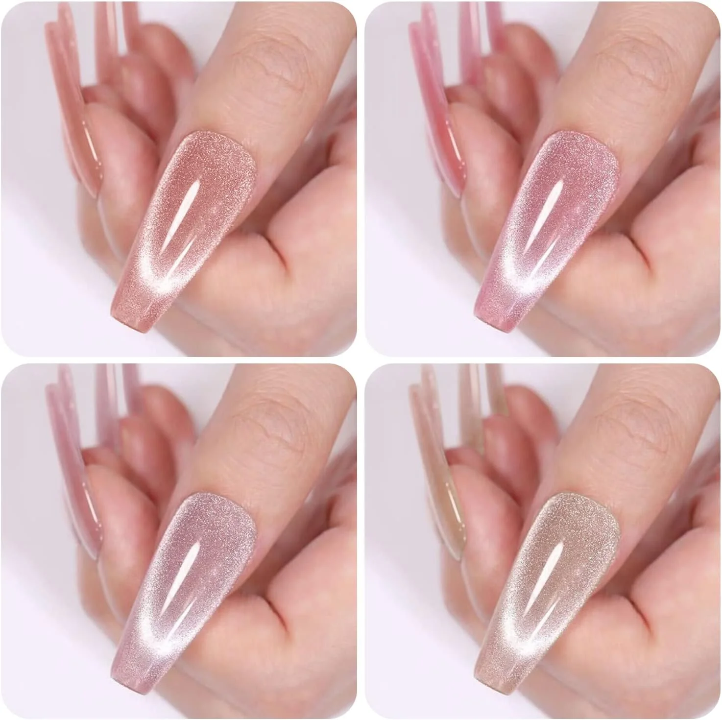 ست لاک ژل ناخن چشم گربه ای اکلیلی ویشین، 4 رنگ به همراه آهنربا برای ایجاد طرح های هولوگرافیک چشم گربه ای، مناسب برای مانیکور ژلی سالنی و طراحی ناخن در خانه، 8 میلی لیتر ست لاک ژل ناخن چشم گربه ای اکلیلی ویشین، 4 رنگ به همراه آهنربا برای ایجاد طرح های هولوگرافیک چشم گربه ای، مناسب برای مانیکور ژلی سالنی و طراحی ناخن در خانه، 8 میلی لیتر