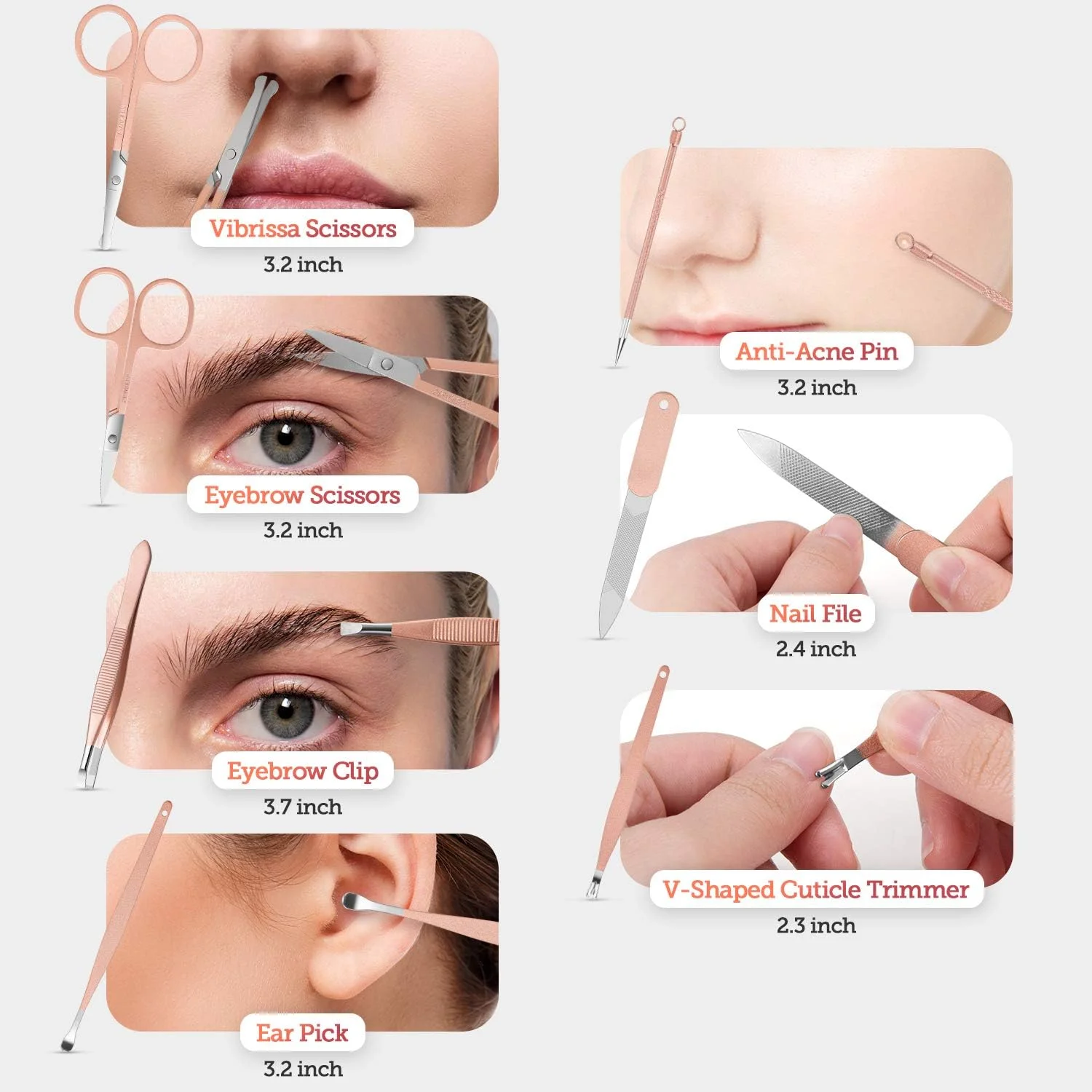 ست مانیکور وابوگو، کیت پدیکور، ناخن گیر، ست حرفه ای پیرایش، ابزار ناخن 18 تکه در 1 با کیف مسافرتی لوکس برای مردان و زنان نسخه ارتقا یافته 2022، طلایی صورتی ست مانیکور وابوگو، کیت پدیکور، ناخن گیر، ست حرفه ای پیرایش، ابزار ناخن 18 تکه در 1 با کیف مسافرتی لوکس برای مردان و زنان نسخه ارتقا یافته 2022، طلایی صورتی