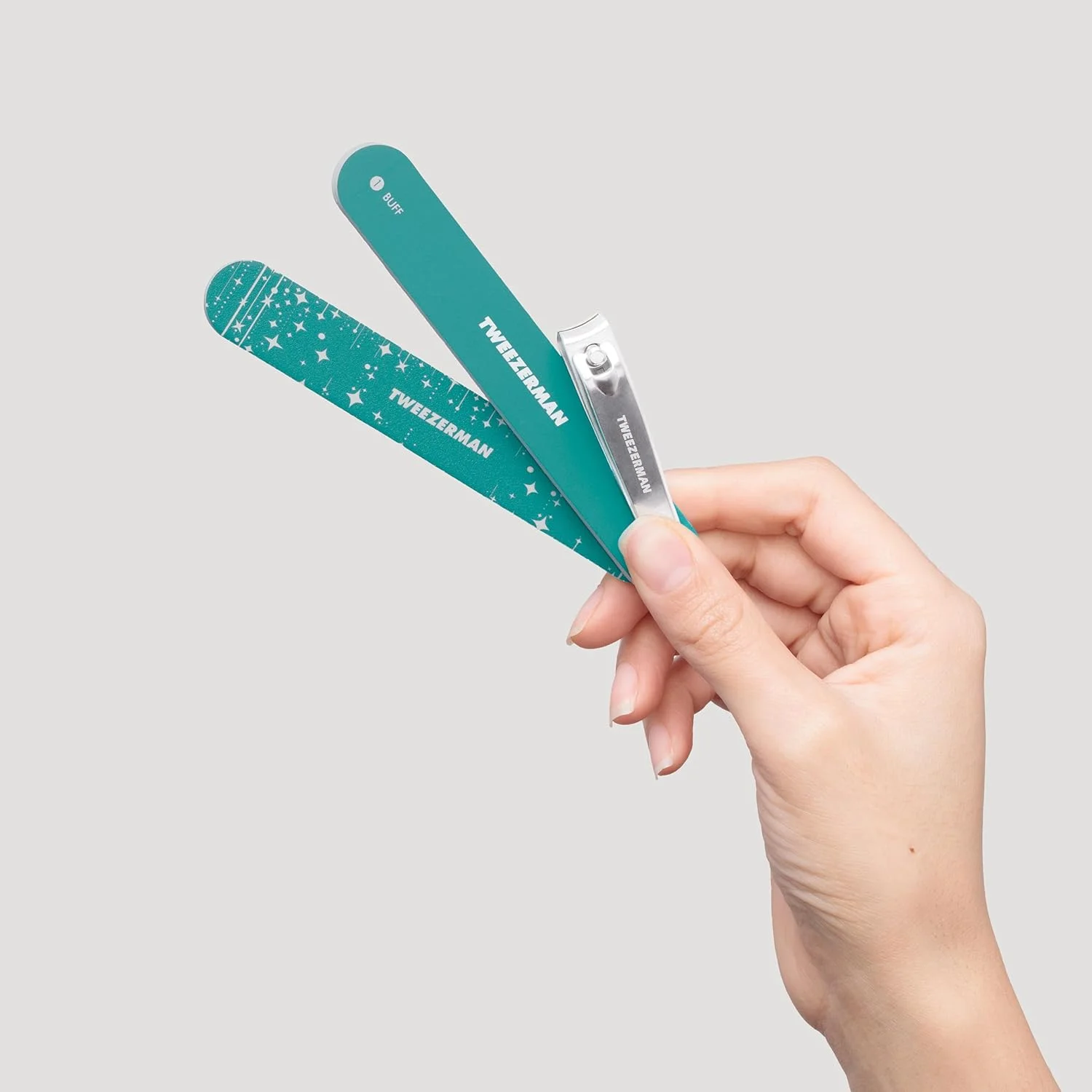 ست مانیکور فیروزه ای مجستیک Tweezerman ست مانیکور فیروزه ای مجستیک Tweezerman