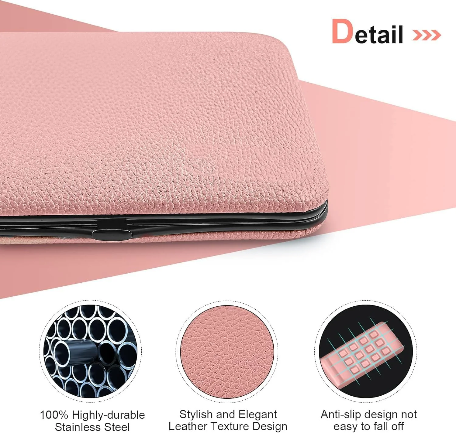 ست مانیکور YHRY، کیت حرفه ای پدیکور، ست ناخن گیر، 18 تکه ابزار مراقبت از ناخن، کیت پیرایش، با کیف مسافرتی لوکس ارتقا یافته (صورتی) ست مانیکور YHRY، کیت حرفه ای پدیکور، ست ناخن گیر، 18 تکه ابزار مراقبت از ناخن، کیت پیرایش، با کیف مسافرتی لوکس ارتقا یافته (صورتی)