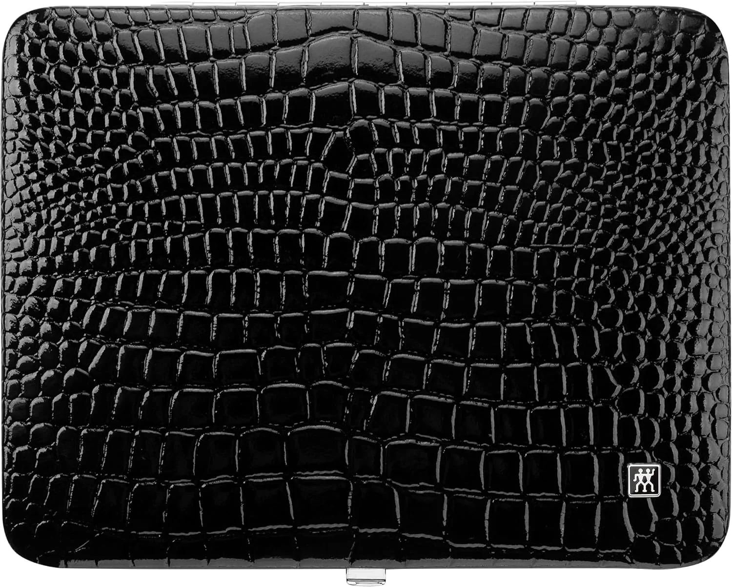 کیف قاب دار Zwilling، ۱۰ تکه، با روکش کروکو، مشکی، ۱ عدد