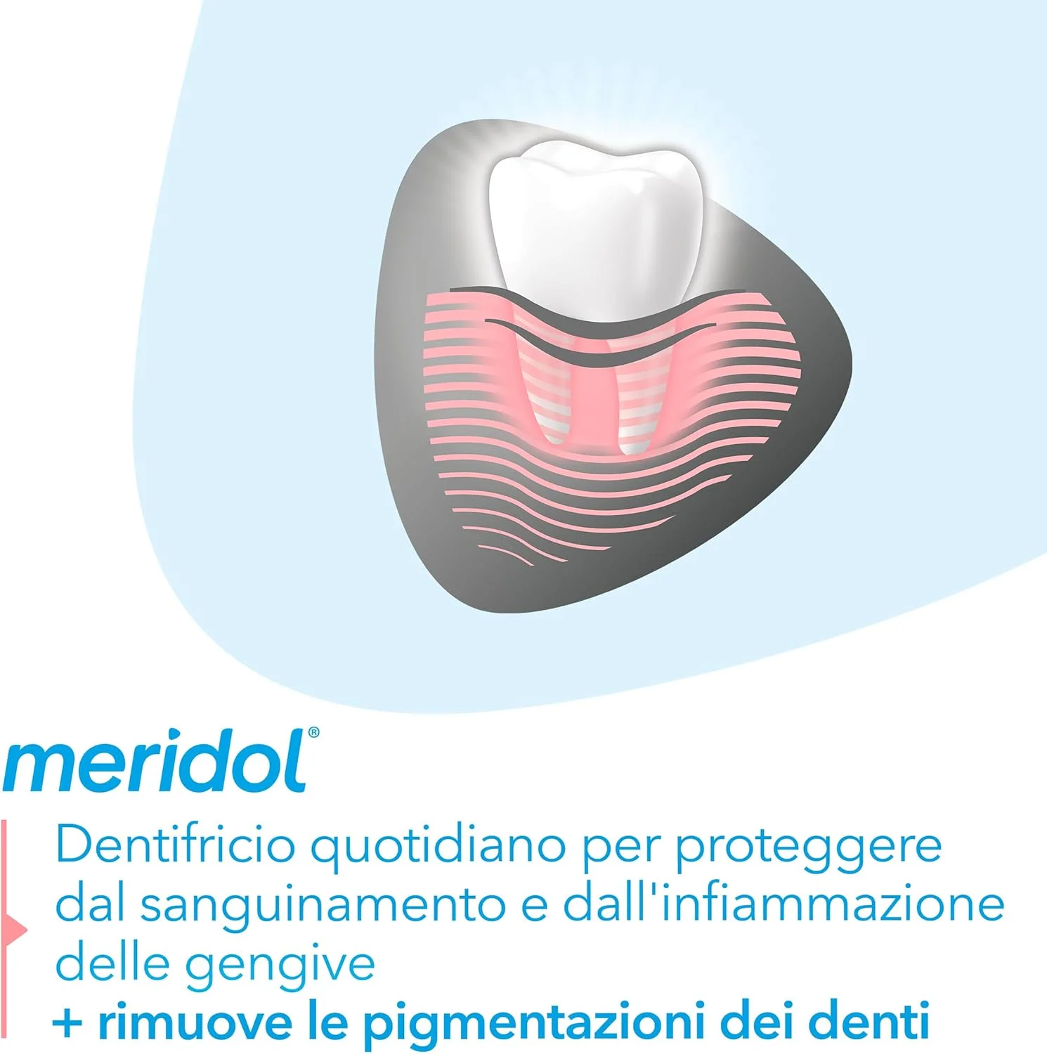 خمیر دندان مریدول محافظت از لثه و سفید کننده ملایم 75 میلی لیتر