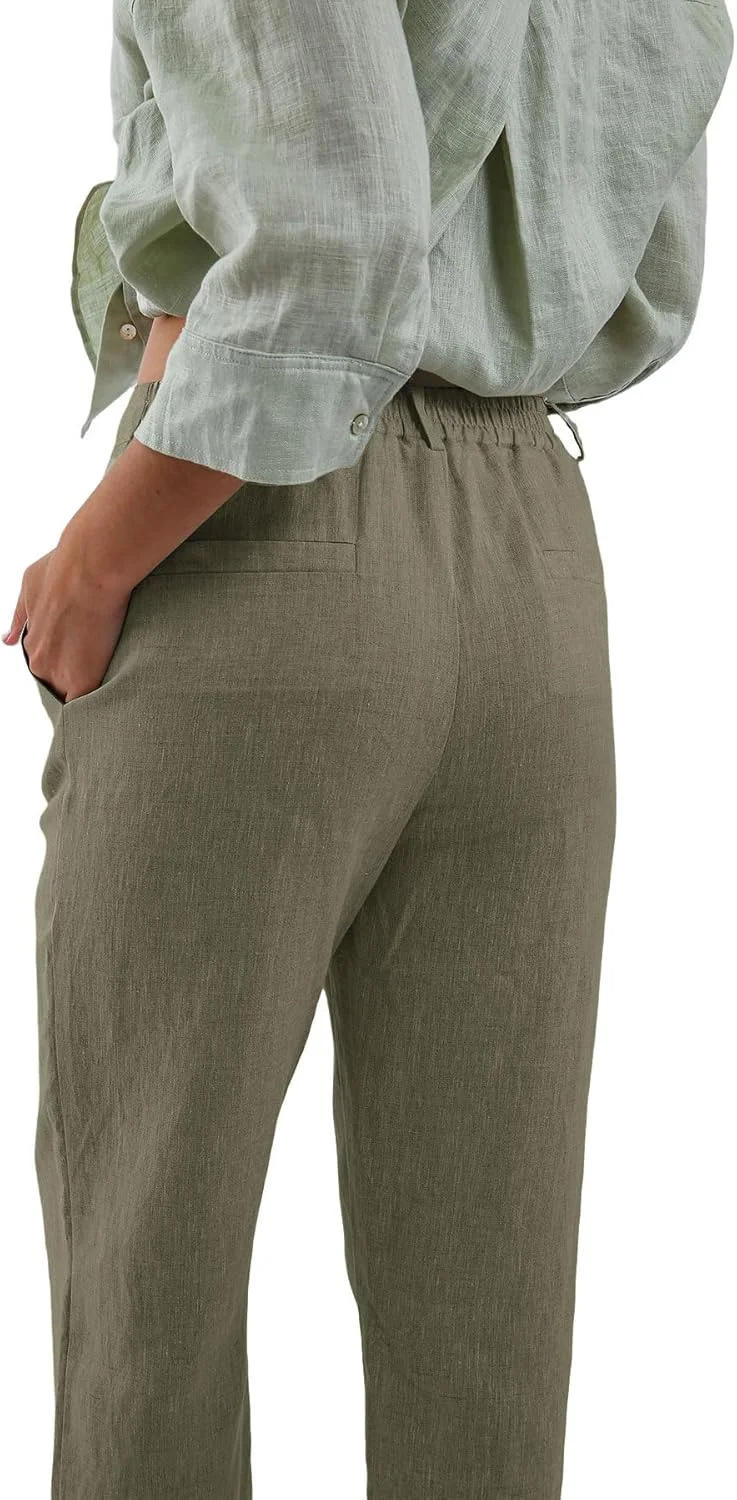 شلوار زنانه آماژیو، 100% لینن، فاق بلند، مناسب تابستان، مدل پینتاک شلوار زنانه آماژیو، 100% لینن، فاق بلند، مناسب تابستان، مدل پینتاک