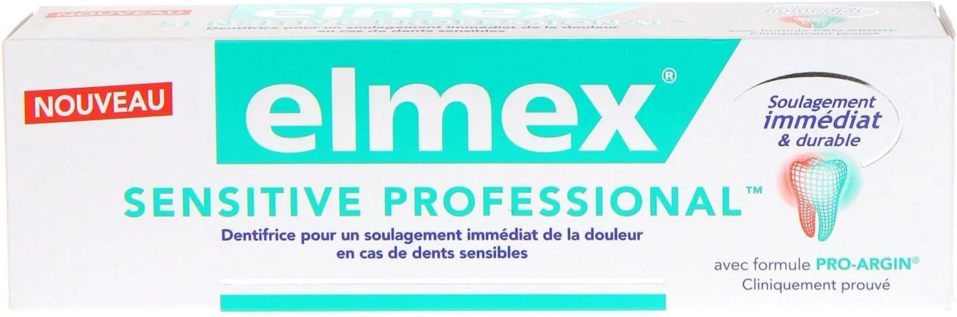 خمیر دندان профессиональный чувствительный Elmex حجم 75 میلی لیتر