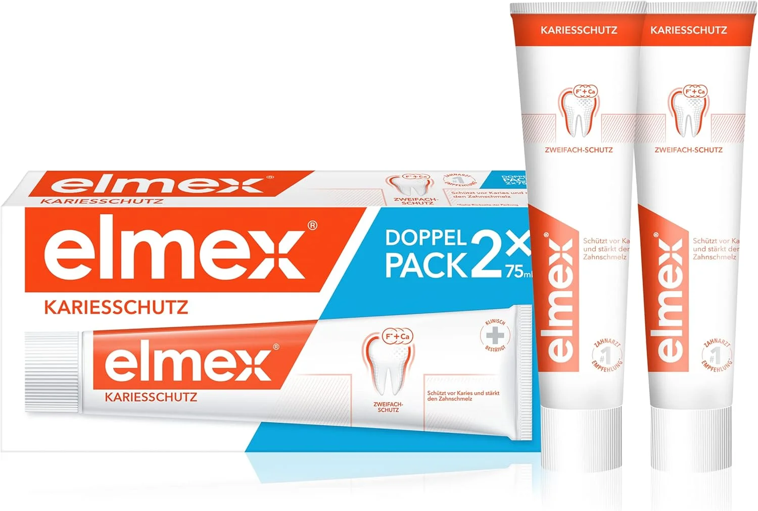 الْمِکس - خمیر دندان محافظت از پوسیدگی، بسته دوقلو (2x75 میلی لیتر)