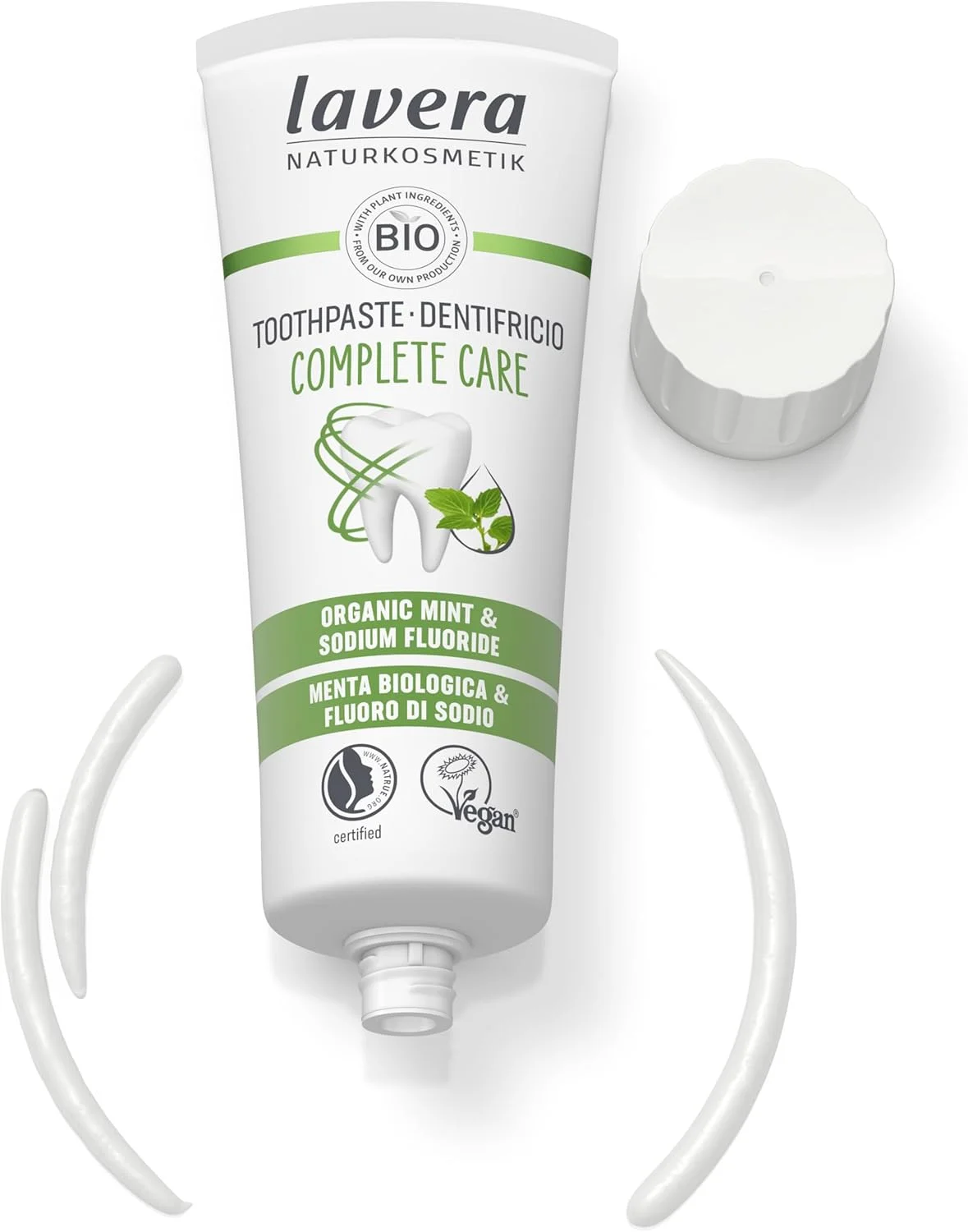 خمیر دندان کامل لورآ با نعناع ارگانیک و فلوراید ۷۵ میلی لیتر خمیر دندان کامل لورآ با نعناع ارگانیک و فلوراید ۷۵ میلی لیتر