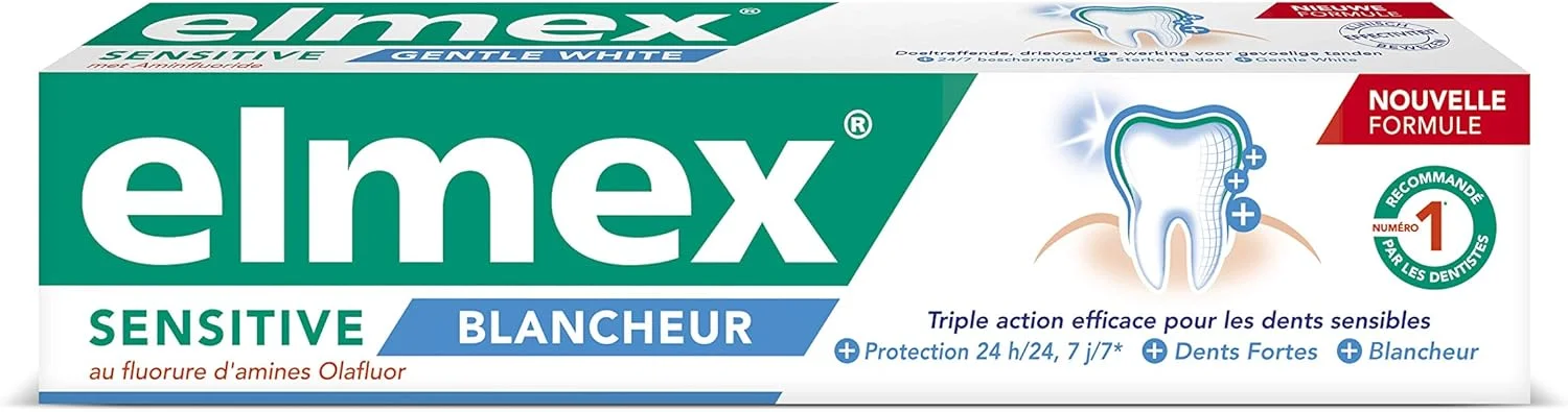 خمیر دندان سفید کننده دندان های حساس المکس، 75 میلی لیتر، بسته 3 عددی