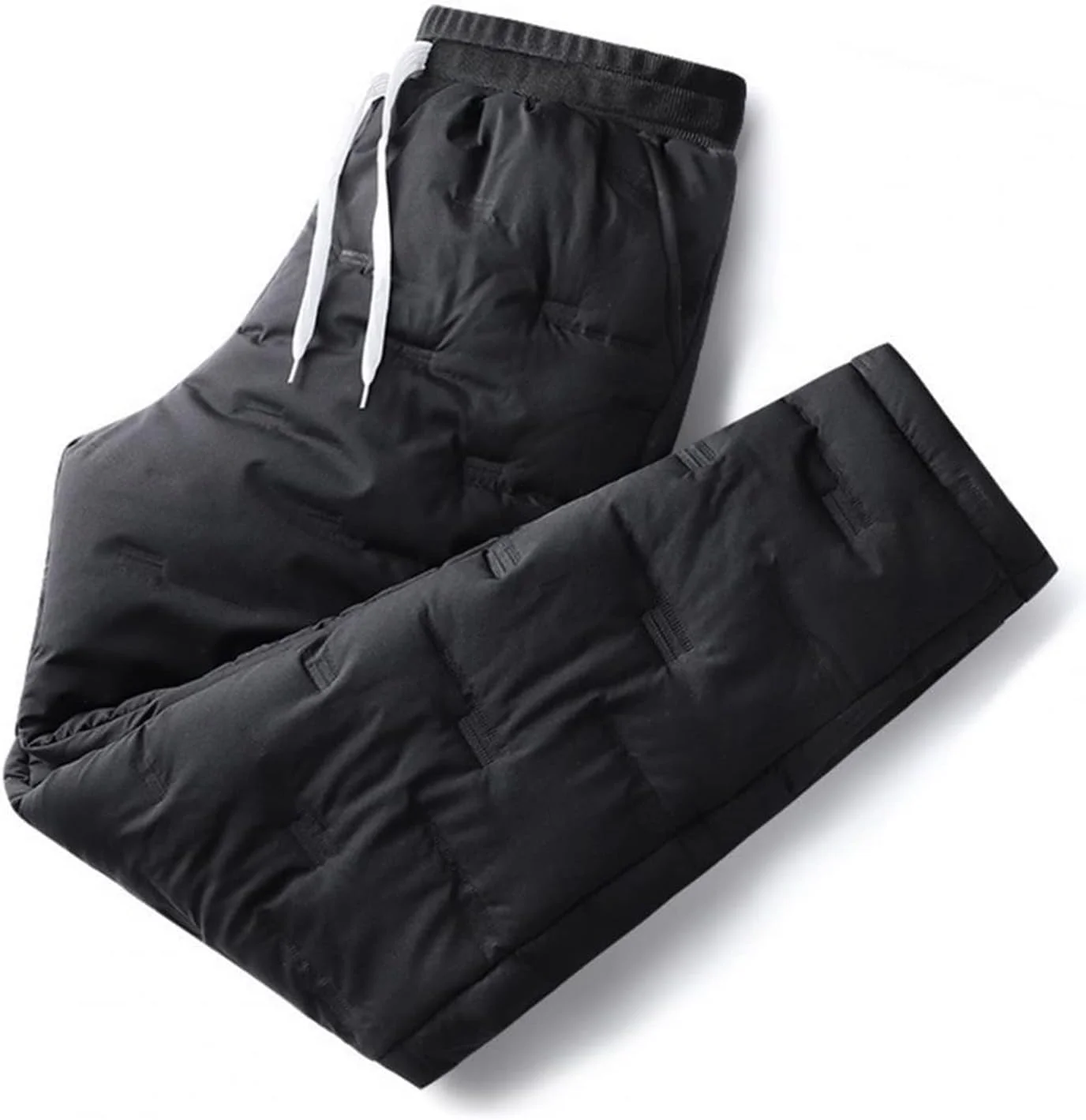 شلوار زنانه BEABAG، شلوار زمستانی زنانه، شلوار مردانه، کمر کشی، ضد سرما، فاق متوسط، آستر مخملی (رنگ: Hortel، سایز: M)