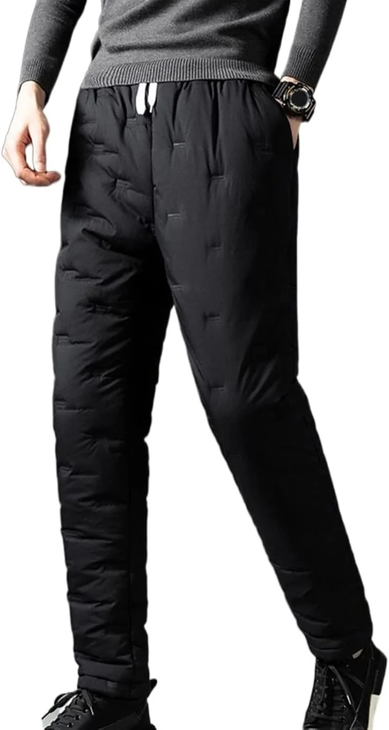 شلوار زنانه BEABAG، شلوار زمستانی زنانه، شلوار مردانه، کمر کشی، ضد سرما، فاق متوسط، آستر مخملی (رنگ: Hortel، سایز: M)