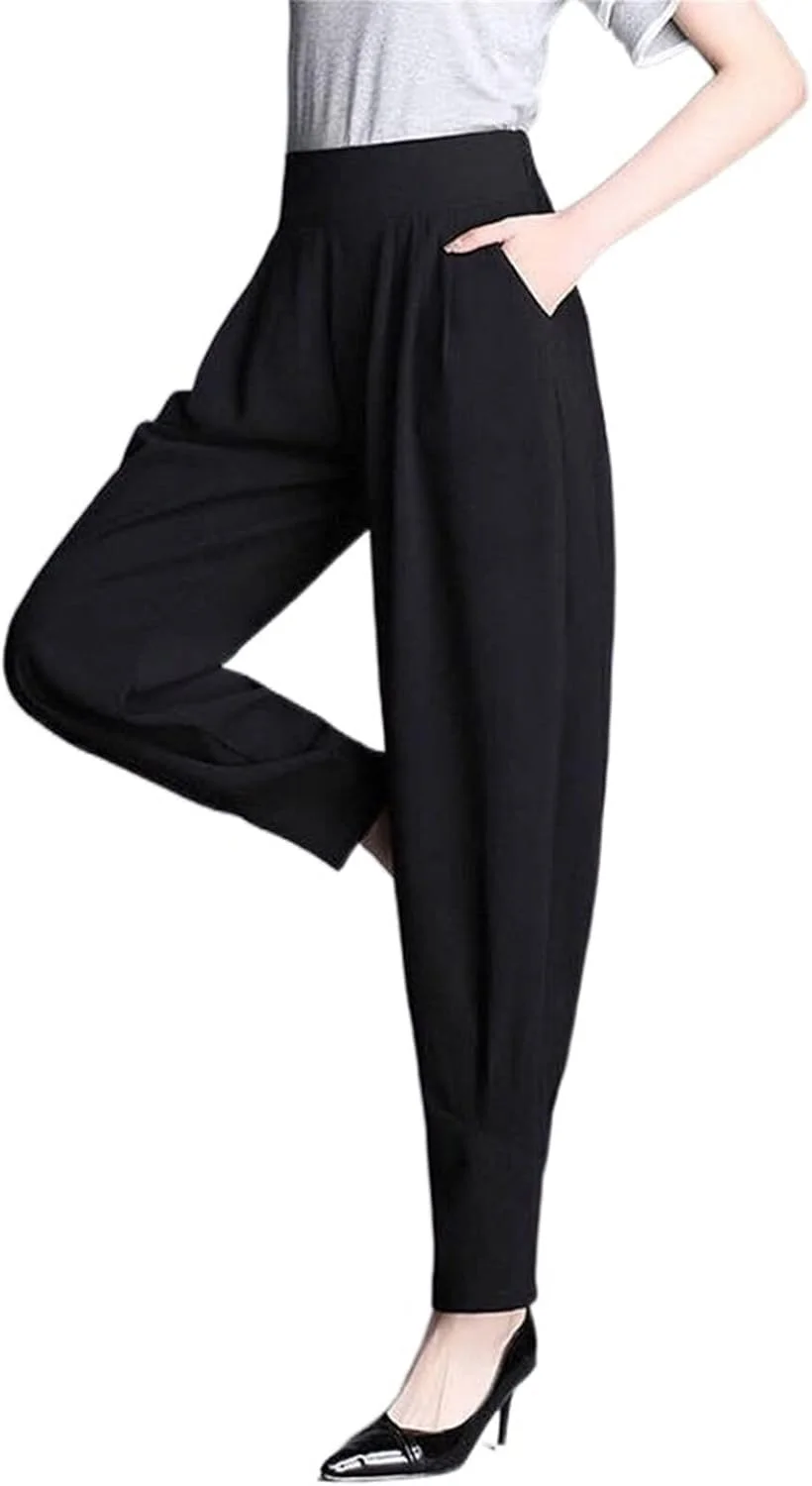 شلوار زنانه BEABAG، شلوار زنانه بهاره و پاییزه، شلوار گشاد زنانه (رنگ: Hortel، سایز: S)