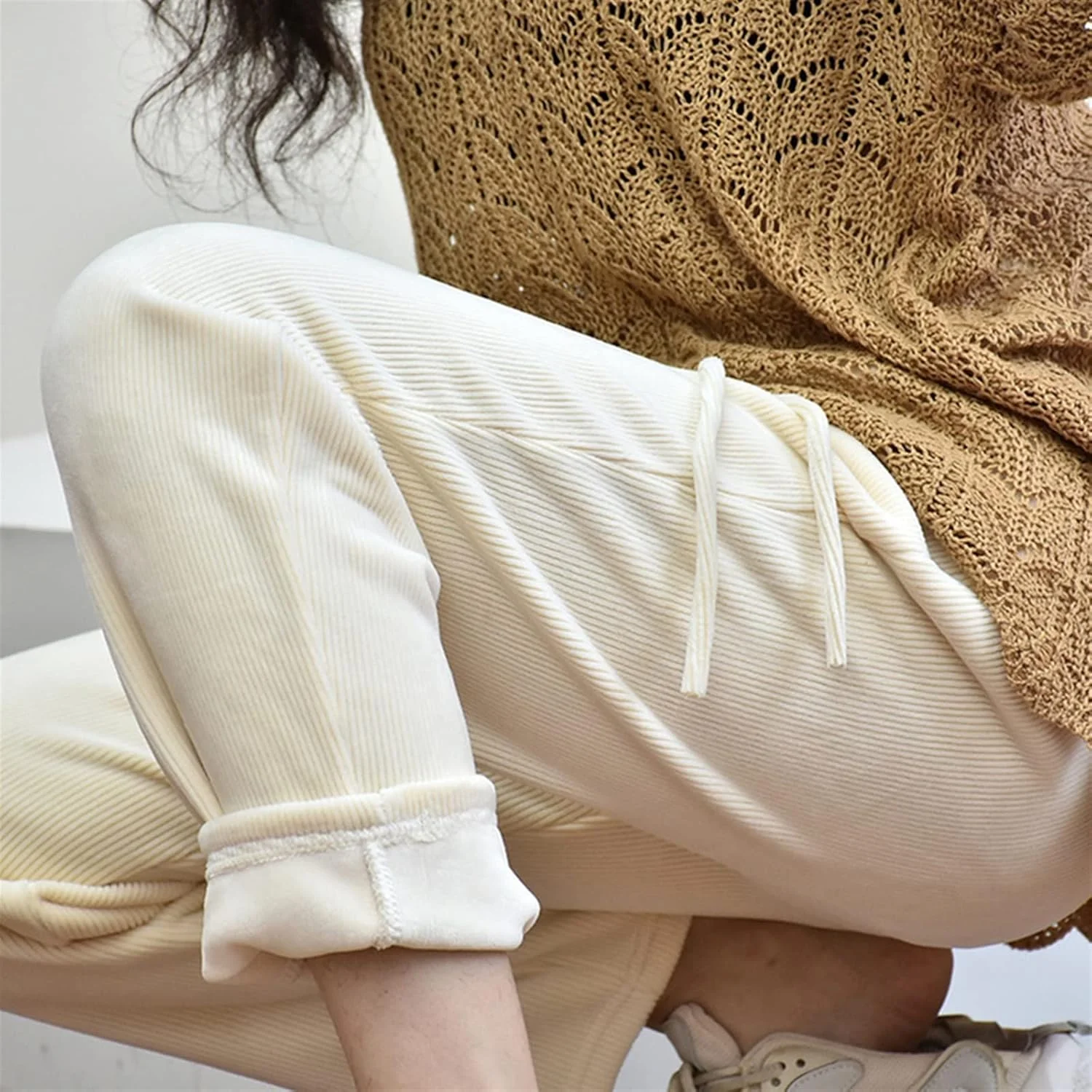 شلوار زنانه BEABAG، شلوار گرم زمستانی زنانه، شلوار ضخیم مخملی، شلوار ورزشی غیر رسمی زنانه، شلوار هارون گشاد، شلوار جاگر (رنگ: بژ، سایز: XXL) شلوار زنانه BEABAG، شلوار گرم زمستانی زنانه، شلوار ضخیم مخملی، شلوار ورزشی غیر رسمی زنانه، شلوار هارون گشاد، شلوار جاگر (رنگ: بژ، سایز: XXL)