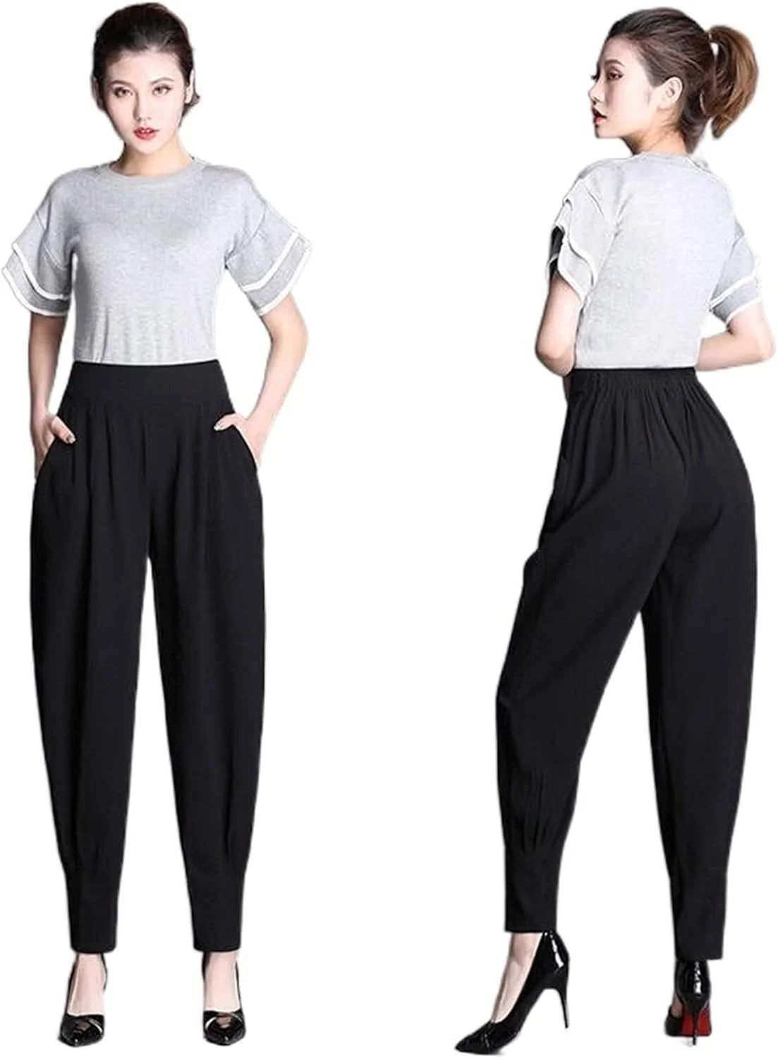 شلوار زنانه BEABAG، شلوار زنانه بهاره و پاییزی، شلوار گشاد زنانه غیر رسمی (رنگ: Hortel، سایز: M) شلوار زنانه BEABAG، شلوار زنانه بهاره و پاییزی، شلوار گشاد زنانه غیر رسمی (رنگ: Hortel، سایز: M)