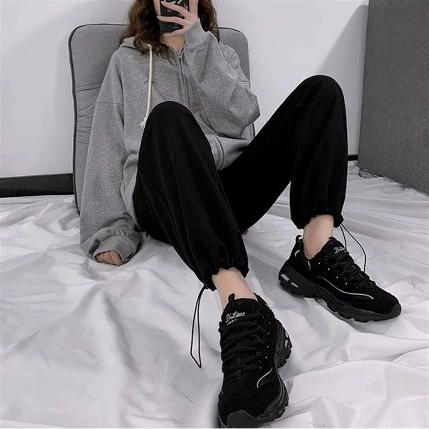 شلوار زنانه BEABAG، شلوار ساده زنانه با کمر بلند و قد تا مچ پا، شلوار جاگر، شلوار غیر رسمی مناسب برای ورزش روزانه بانوان (رنگ: Hortel، سایز: XL)