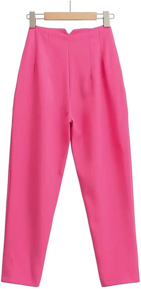 شلوار زنانه BEABAG، مناسب استایل اداری، رنگ میوه ای، شلوار راسته، شلوار گاه به گاه با کمر بلند، زیپ دار و قد تا مچ پا (سایز: L) شلوار زنانه BEABAG، مناسب استایل اداری، رنگ میوه ای، شلوار راسته، شلوار گاه به گاه با کمر بلند، زیپ دار و قد تا مچ پا (سایز: L)