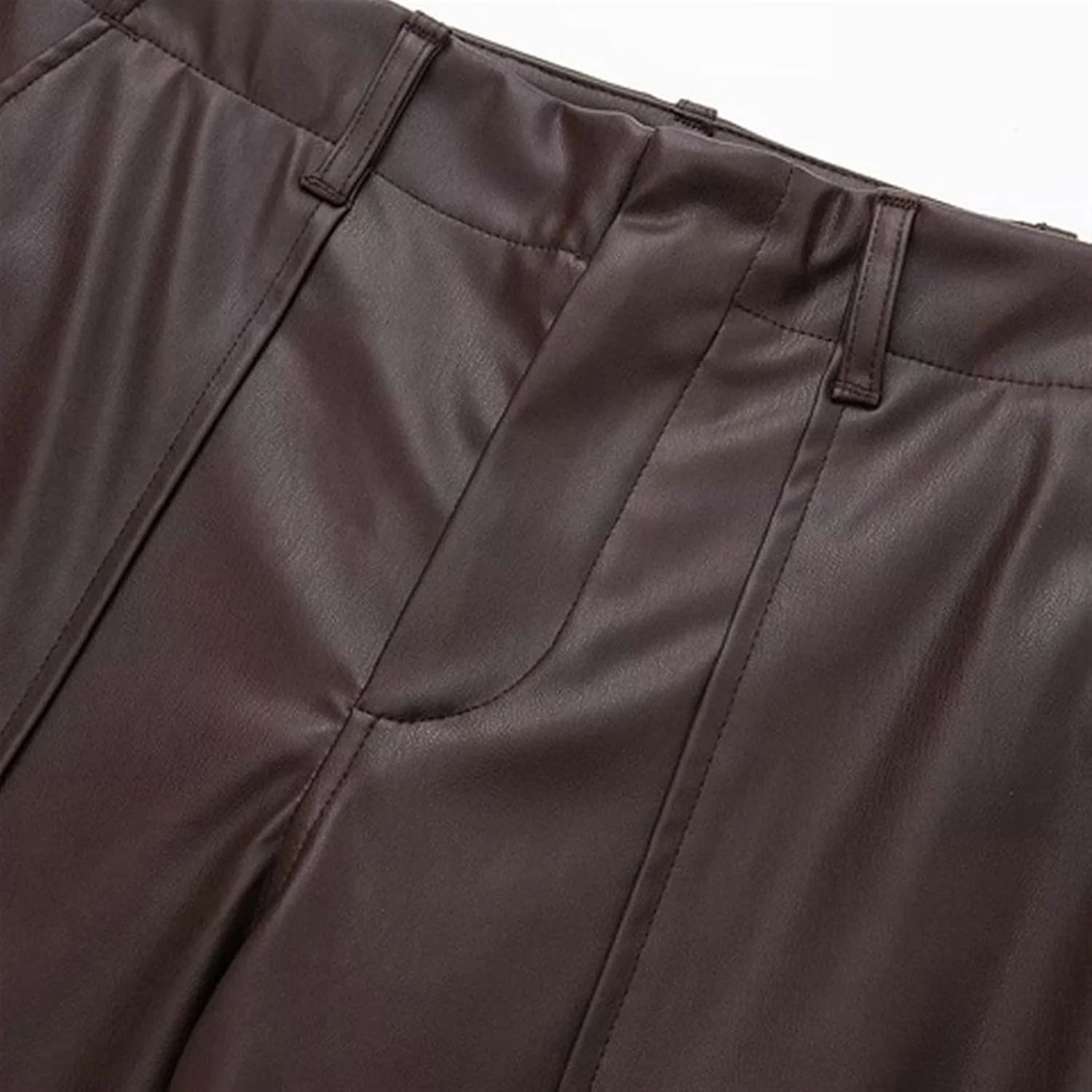 شلوار زنانه BEABAG مدل جیب دار وصله ای، کمر بلند، زیپ دار، شلوار زنانه غیر رسمی با بافت ساتن ابریشمی مناسب محل کار (سایز: S) شلوار زنانه BEABAG مدل جیب دار وصله ای، کمر بلند، زیپ دار، شلوار زنانه غیر رسمی با بافت ساتن ابریشمی مناسب محل کار (سایز: S)