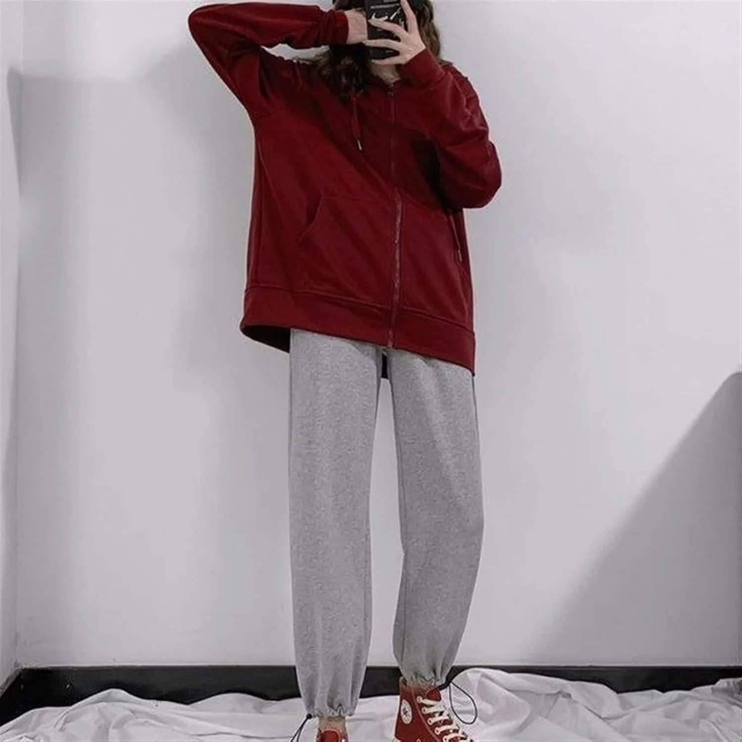 شلوار زنانه BEABAG، شلوار ساده زنانه با کمر بلند و قد مچی، شلوار جاگر، شلوار کژوال مناسب تمرین روزانه بانوان (رنگ: خاکستری، سایز: XXL) شلوار زنانه BEABAG، شلوار ساده زنانه با کمر بلند و قد مچی، شلوار جاگر، شلوار کژوال مناسب تمرین روزانه بانوان (رنگ: خاکستری، سایز: XXL)